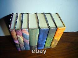 Harry Potter Ensemble Complet RARE 1-7 HC Set JK Rowling Toutes les éditions américaines 1ère édition avec DJ