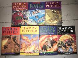 Harry Potter Ensemble De Livres Bloomsbury All Hardback Première Édition Early Complete 1-7