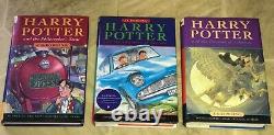 Harry Potter Ensemble De Livres Tous Hardback Complet 1-7 Jk Rowling Bloomsbury Hc Dj