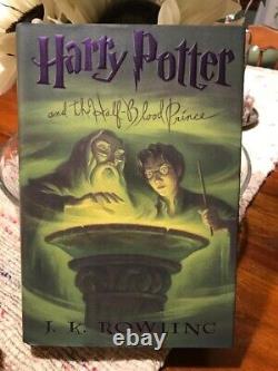 Harry Potter Ensemble complet 1-7 Première éd. américaine 1re impression (à l'exception du livre 5)