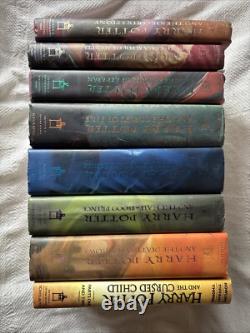 Harry Potter Ensemble de livres reliés en américain complet 1 à 7 + Enfant Maudit 8