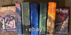 Harry Potter HC Ensemble Complet 1ère Édition Américaine Tous les Livres Première Impression Erreur