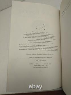 Harry Potter J.K. Rowling Ensemble Complet Relié Volumes 1-7 1ères Éditions Américaines