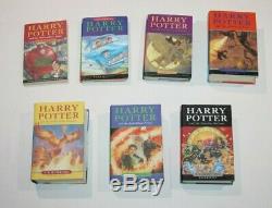Harry Potter Livres Complete Set Original Jk Rowling 2x Première Édition 6x Hc 1x Pb