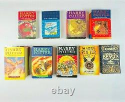 Harry Potter Livres Ensemble Original Complet Jk Rowling 3x Première Édition 3x Hc 6x Pb