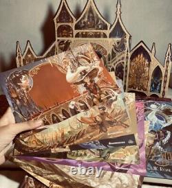 Harry Potter Livres Reliés Coffret Intégral Série Complète B 1-7 GRATUIT 8 Cartes Postales