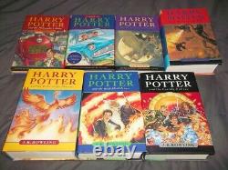 Harry Potter Lot Ensemble complet de 7 reliures rigides éditions Bloomsbury Raincoast