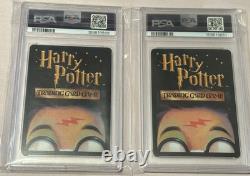 Harry Potter TCG 2001 Lot de cartes presque complet de la série de base Wizards of the Coast PSA