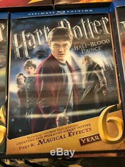 Harry Potter Ultimate Edition Années 1-7 Collection Complète De Blu-ray Rare Oop