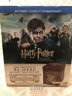Harry Potter Ultimate Wizard's Collection Blu-ray DVD 31-disc Box Set Plus Coa