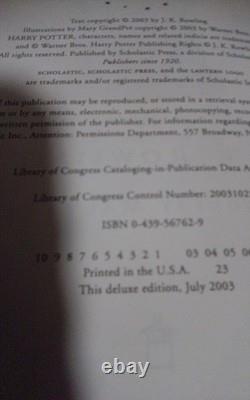 Harry Potter coffret américain 1re édition 1-7, coffret 1-4/L’Ordre du Phénix Deluxe