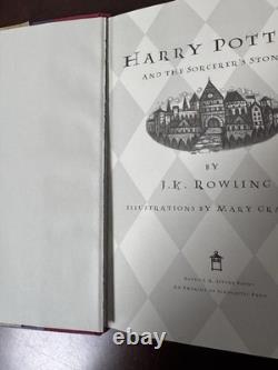 Harry Potter coffret complet de 7 livres, première édition américaine avec erreurs (reliure rigide)