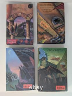 Harry Potter coffret complet relié 1-7 vraies premières éditions avec erreurs