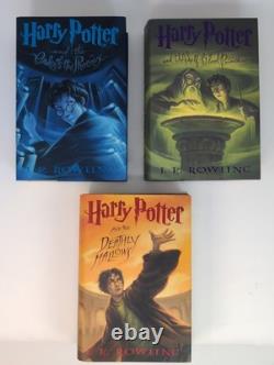 Harry Potter coffret complet relié 1-7 vraies premières éditions avec erreurs