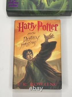 Harry Potter coffret complet relié 1 à 7 livres 4 à 7 premières éditions HBP erreur 652