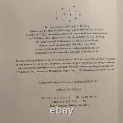 Harry Potter coffret complet relié édition américaine 1re édition (4e impression) erreur 759