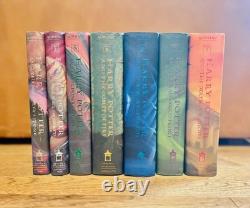 Harry Potter coffret complet relié livres 1-7 première édition 1998 (J. K. Rowling)