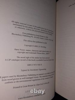 Harry Potter édition cartonnée pour adultes, première impression complète