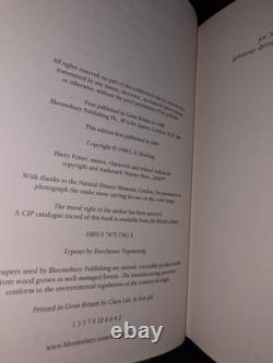 Harry Potter édition cartonnée pour adultes, première impression complète