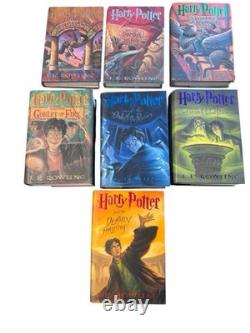 Harry Potter ensemble complet 7 première édition américaine avec erreurs relié à lire