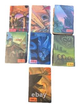 Harry Potter ensemble complet 7 première édition américaine avec erreurs relié à lire