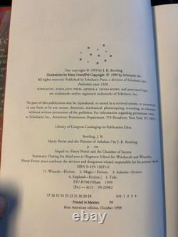 Harry Potter ensemble complet 7 première édition américaine avec erreurs relié à lire