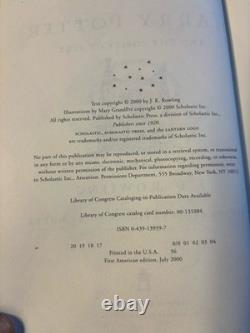 Harry Potter ensemble complet 7 première édition américaine avec erreurs relié à lire