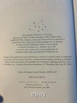 Harry Potter ensemble complet 7 première édition américaine avec erreurs relié à lire