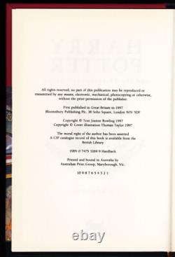 Harry Potter et la pierre philosophale Première édition australienne Ensemble de 7 volumes HP