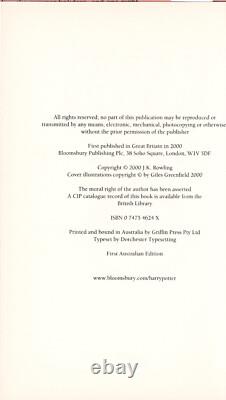 Harry Potter et la pierre philosophale Première édition australienne Ensemble de 7 volumes HP