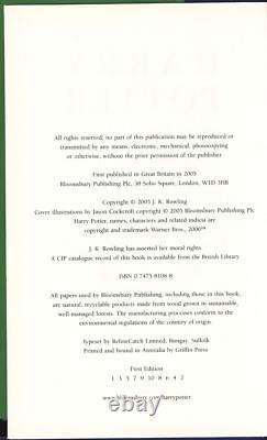 Harry Potter et la pierre philosophale Première édition australienne Ensemble de 7 volumes HP