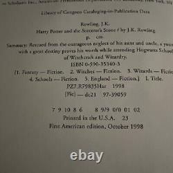 Harry Potter et la pierre philosophale de Rowling Véritable 1ère édition 1er tirage