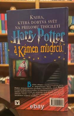 Harry Potter et la pierre philosophale tchèque, Rare Couverture Art, JK Rowling