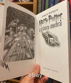 Harry Potter et la pierre philosophale tchèque, Rare Couverture Art, JK Rowling