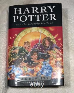 Harry Potter et les reliques de la mort édition britannique première édition expédiée des États-Unis