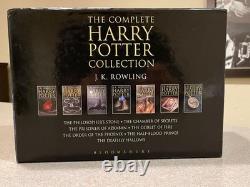 Harry Potter intégrale 1-7 éditions reliées pour adultes Bloomsbury Royaume-Uni coffret cadeau
<br/>	   	