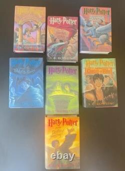 Harry Potter tomes 1 à 7 – Coffret complet, livres reliés, propres et comme neufs – Voir description