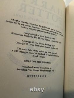 Harry Potter véritable 1re édition/impression complète, ensemble australien correspondant de 7 volumes