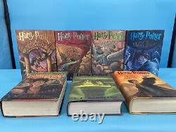 J K Rowling Coffret Livre HARRY POTTER COMPLET 1-7 HC 1ères Éditions Américaines Première