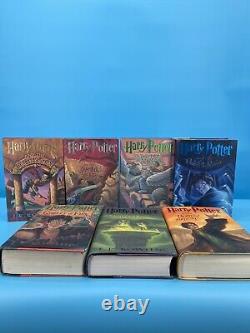 J K Rowling Coffret Livre HARRY POTTER COMPLET 1-7 HC 1ères Éditions Américaines Première