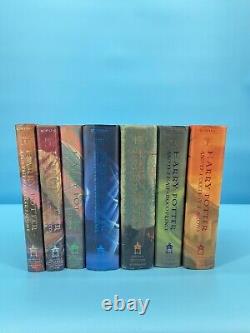 J K Rowling Coffret de livres HARRY POTTER COMPLET 1-7 HC 1ère édition américaine Premier