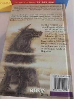 J K Rowling Harry Potter Ensemble Complet HC/DJ Livres 1-7 Bloomsbury/Raincoast 1ère édition