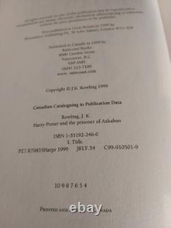 J K Rowling Harry Potter Ensemble Complet HC/DJ Livres 1-7 Bloomsbury/Raincoast 1ère édition