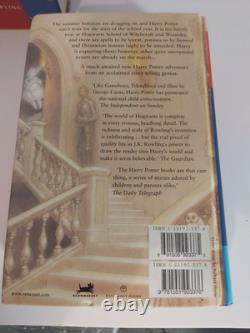 J K Rowling Harry Potter Ensemble Complet HC/DJ Livres 1-7 Bloomsbury/Raincoast 1ère édition