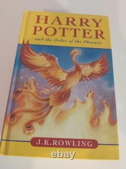 J K Rowling Harry Potter Ensemble Complet HC/DJ Livres 1-7 Bloomsbury/Raincoast 1ère édition