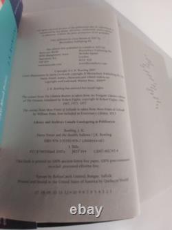 J K Rowling Harry Potter Ensemble Complet HC/DJ Livres 1-7 Bloomsbury/Raincoast 1ère édition