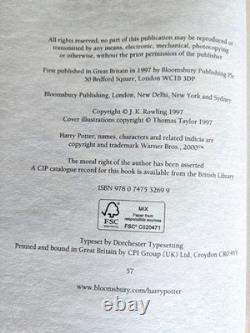 J K Rowling Harry Potter Ensemble Complet HC Livre 1-7 + Bloomsbury/Raincoast Lot de 9