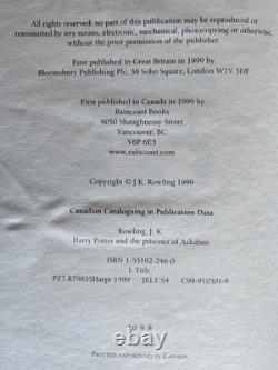 J K Rowling Harry Potter Ensemble Complet HC Livre 1-7 + Bloomsbury/Raincoast Lot de 9