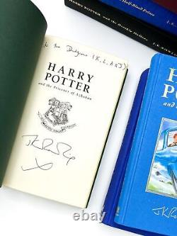 J K Rowling / Harry Potter Série Complète d'Éditions de Luxe Signées 2007