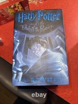 J. K. Rowling Harry Potter ensemble complet premières éditions erreurs relié 7 livres